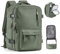 Handgepack 40x20x25 für Ryanair Handkabinengepäck Reiserucksack Unter Dem Sitz Handgepäck Rucksack Flugzeuge Reisetasche Weekendertasche Wanderrucksack Lässiger Tagesrucksack,X6-Armeegrün