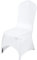 VEVOR Stuhlhussen aus Elastischem Spandex für Klappstühle, Universell Passender, Gewölbter Vorderbezug, Abnehmbare, waschbare Schonbezüge, für Hochzeit, Urlaub, Feier, Essen (100 Stück, Weiß)