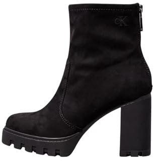 Calvin Klein Heel Platform Zip Boot SS YW0YW01601, Stivali Donna, Nero (Triple Black), 38 EU