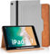 Vkooer Case for iPad 6th/5th Generation 9.7 inch with Pencil Holder - iPad 2018/2017, ipad Air 2/Air 1 PU Leather Folio Cover with Auto Sleep/Wake Multi Angle Stand - Grey