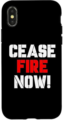Hülle für iPhone X/XS Cease fire Now - Jews Say Cease Fire Now