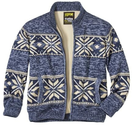 ATLAS FOR MEN - Cardigan Foderato in Pile - XL