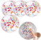 Gold Konfetti Ballons 4 Stück, 18 Inches Riesige Transparente Luftballon mit Metallischem Gold Konfetti Deko Party Feier Dekoration für Geburtstag, Geburtstagsdeko und Neujahr (Transparentes)