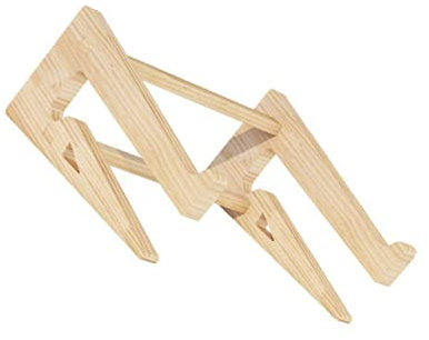 BELLIFFY Support en Bois pour Ordinateur Portable Hauteur Réglable pour La Maison Et Le Bureau