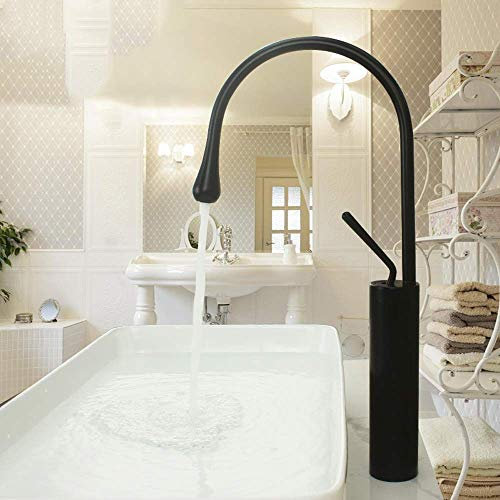 Kitchen Faucet Mischbatterie, nordischer minimalistischer Waschtischmischer, Schwanenhals-Design, heißes und kaltes Wasser tropft über der Theke, Waschbecken-Wasserhahn,