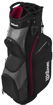 Wilson Feather Standbag, Mit 5-facher Unterteilung und Doppelgurtsystem, Für einfache Organisation