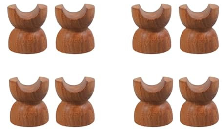 Rfeeuubft 8Pcs HiFi Audio Wood Audio Insulation Wire Bracket Line Support Speaker Cable Stand Holder Audio Cable Absorber Foot Pad