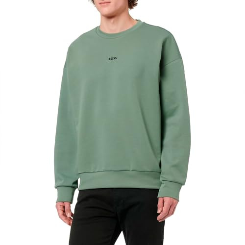 BOSS Men's Stenson Sweatshirt, Open Green, S