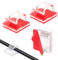GOIYZTTR 150 Piezas Mini Clips de Cable para Exteriores con Cintas Adhesivas Ganchos Autoadhesivos Soporte de Alambre Clips de Cables Transparente para Gestión de Cables