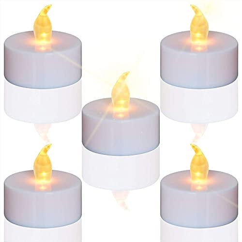 TEECOO Tea Lights LED Candles Flickering Flameless Candles 24-Pack Realistic Battery Operated Fake Candle