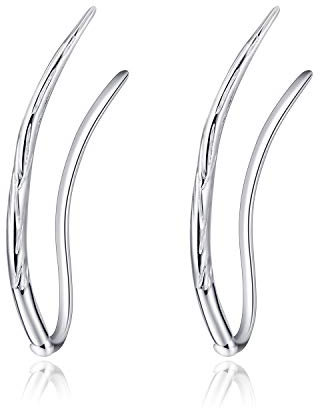 VONALA Schmetterling/Gänseblümchen/Blatt Ohrringe Damen, 925 Sterling Silber Ohrstecker Zirkonia Hypoallergen Schmuck (Minimalistisch)