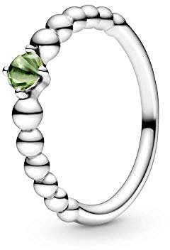 PANDORA Ring Kugeln August 198867 C10 50 Damen, Einheitsgröße, Edelstahl, Kein Edelstein