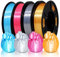 EONO Satz mit 4 * 250g Silk PLA Filament 1.75 mm für 3D Drucker Shiny Hochglanz 3D Drucker Filament Mehrfarbig Silk PLA, Blau+Rosa+Silber+Gold