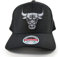 Mitchell & Ness NBA Mono Melange Logo Classic Red Cap Chicago Bulls Black