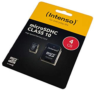 4GB Memory Card compatible with Casio Exilim EX-Z9, microSDHC, Class 10, HighSpeed, SD Adapter
