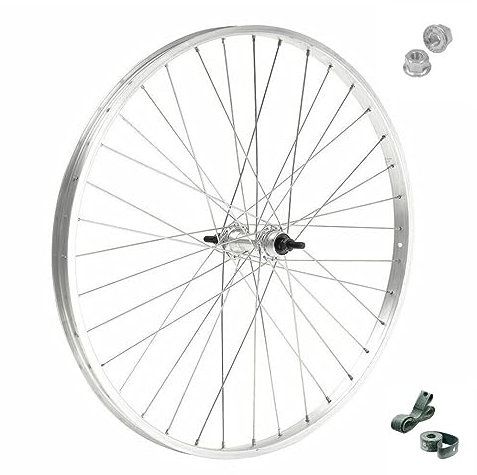 Vorderrad/Felge 28 x 1,75 Zoll (61,75 cm) Standardanschluss Aluminium/Stahl Hollandrad – Citybike – Mitfahrrad – Mountainbike – Muttern und Flap im Lieferumfang enthalten