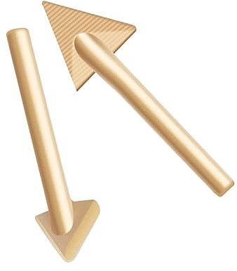 Milageto Soldering Iron Tip Set Smoothing Tips Plastic Welder Tool Welding Equipment Welding Head for Various Plastic Items Automotive Repairs Kit, 2 Pieces Set, As described