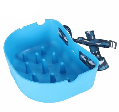 Fly Line Basket Fishing Stripping Basket Ergonomic Smooth Curved Super Light Line Tangles with Silicone Spike for Line Tray