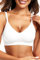 Vertvie Seamless Bras for Women Non Wired Comfort Wireless Push Up Bra Soft Support Full Coverage Everyday Bra Padded Zero Feel Bralettes (White,M)