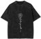 PADOLA Tee Shirt Femme Rose Imprimé T-Shirts à Manches Courtes été Coton T Shirt délavé Vintage Retro Tshirt Oversize Décontracté T-Shirt Grande Taille col Rond Basic Tee Shirt (1 Rose Lettres, S)