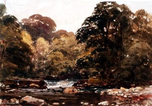 ARToPHIIU Impression Tableaux Mural Peinture Art Impression Riverscape de Peter De Wint Tableau Decoracion Murale Pour la Décoration Murale 60x90cm