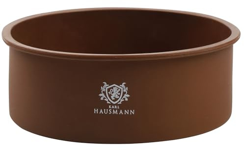KARL HAUSMANN Silikon Backform Rund - Ø 20 cm - Braun Kuchenform - Silikonbackform - Silikon Springform - Tortenform - Runde Silikonform Backen - Kuchenbackform - Backformen - Silikonformen Torte