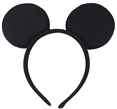 EROSPA® Haarreif Mickey Mouse Ohren - Schwarz