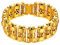 OIDEA Herren Armband Fahrradkette Schädel: Schwer Gold Totenkopf Armkette Mortorradkette 23mm breit Groß Gliederkette Punk Rock Handgelenk Feiertag Geschenk für Familie Freund Junge