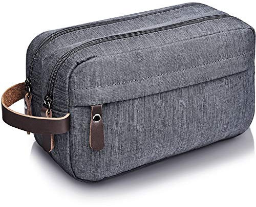 WANDF Kulturbeutel Herren Reise Kulturbeutel Reisezubehör Kulturbeutel Kulturbeutel Kosmetiktasche Damen Toilettenorganizer, B - Denim Grau, m