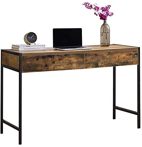 MDA Designs Orillia Büro Arbeitszimmer Ergonomischer Schreibtisch Schreibtisch Workstation Muskatnuss schwarz