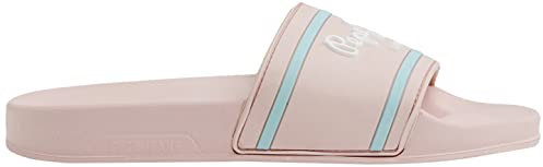 Pepe Jeans Mädchen Slider Logo G Sandale, Light Pink, 39.5 EU