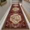 Teppich Läufer Flur Rutschfest Traditioneller roter Teppichläufer für den Flur, 1 m 1,5 m 2 m 2,5 m 3 m 3,5 m 4 m 4,5 m 5 m 6 m Vintage Anti-Rutsch-Fußmatten für drinnen und draußen, weiche, langlebig
