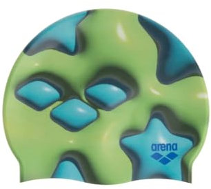 Arena HD Cuffia da nuoto unisex in silicone elastico per adulti, per allenamento, sport acquatici, fitness, nuoto, protezione contro il cloro, a forma di stella, taglia unica