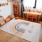 Carpetsale24 Kinderteppich Regenbogen Muster Jungen-Mädchen Babyzimmer Teppich Kinderzimmer Creme Teppich, Maße:140 x 200 cm, Farbe:Creme