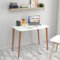 gowoll Schreibtisch 90x60x70 cm Esstisch Holz Skandinavisch Küchentisch Kleiner Tisch Dining Table Weiß