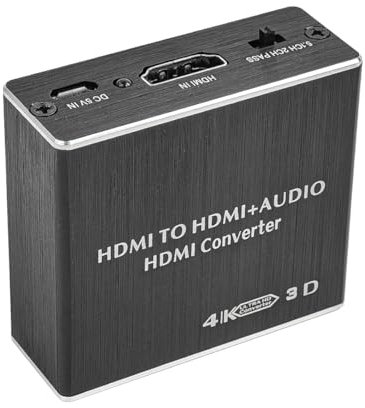 CENPEK HDMI zu HDMI Audio Extractor 4K x 2K HDMI Audio Extractor Splitter Audio Konverter mit 3,5mm Stereo Audio Splitter Adapter