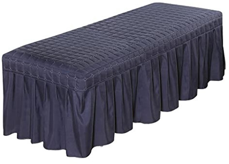 Cache-sommier pour table de massage avec trou Bleu foncé 190 x 80 cm