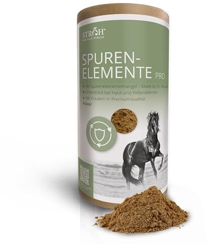 STRÖH Spurenelemente Pro Pulver für Pferde - Ergänzungsfutter Pferd - 1,1kg