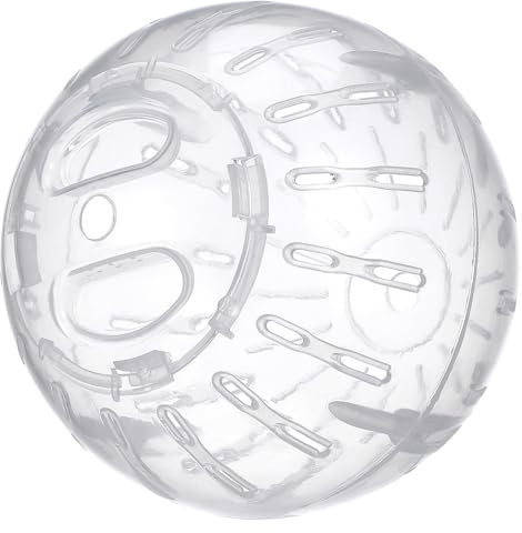 UPKOCH Balle de Course pour Hamster Nain, Boule d'exercice Transparente en Plastique, Jouet pour Petits Rongeurs en Cage, Fournitures pour Gerbilles et Rats, Exercice Quotidien