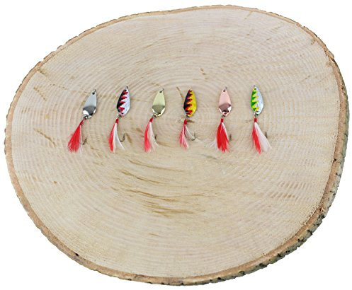 Angelköder für Forellen Mini Blinker 2,5 g mit Einzelhaken, Farbe :Set