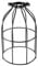 Ceiling Metal Lampshade, FAVOLOOK Geometric Vintage Industrial Black Steel Pendant Light Bulb Guard Clamp E27 Light Lamp Bird Cage
