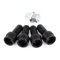 VIFER Écrou de Blocage de Boulon, 4 + 1 Boulons de Roue en Acier Noir M14 * 1,5 mm et Écrous de Blocage avec Clé Compatible avec Audi Golf Jetta
