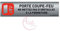 AUA SIGNALETIQUE - Plaque de porte Aluminium brossé imprimé AluSign - 200x50 mm - Double Face adhésif au dos (Porte coupe-feu 3)