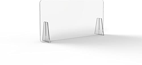 Schutzplatte für Staubschutz/Schmutzfänger aus Plexiglas, Maße: 100 x 50 cm, transparent ohne Fenster.