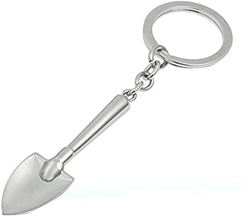 Freedale Work Mini Construction Hardware Tools Snuff Spoon Car Keyring Novelty Keychain Keyfob Mens toy Gift (Shovel)