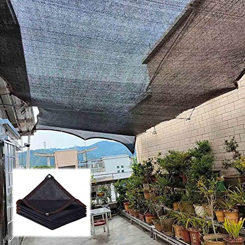 70% Black Shade Cloth,Shade Netting With Grommets 2×3m 3×3m 3×4m 3×5m 4×5m 4×6m 5×5m,Garden Greenhouse Pergola Patio Plant Sunblock Shade Net,Shade Sails,Shade Mesh Tarp,Black-5x6m(16.4*19.7ft)