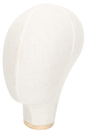 Alipis Schaufensterpuppenkopf Ausbildungsleiter Schaufensterpuppe Canvas Block Kopf Glas Block Perücke Machen Kopf Perücke Mannequinkopf Schmuck-Brillen-Display Halloween Hölzern Baby