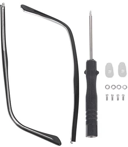 UKCOCO Glasses Replacement Arms, 12.5X0.6X0.3cm Eyeglasses Frame Temples Replacement Universal Alloy Glasses Arms Legs for Women Men 1 Pair