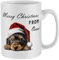 Purple Print House Personalised Merry Christmas Yorkshire Terrier Mug Custom Pet Secret Santa Tea Coffee Cup
