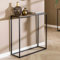 RINGO-Living Konsolentisch Industrie Optik Bronze, Konsolentisch Holz für Wohnzimmer & Schlafzimmer, Hochtisch Büro, Schminktisch schmal, Vintage Konsolentisch Industrial, Sideboard Holz Massiv